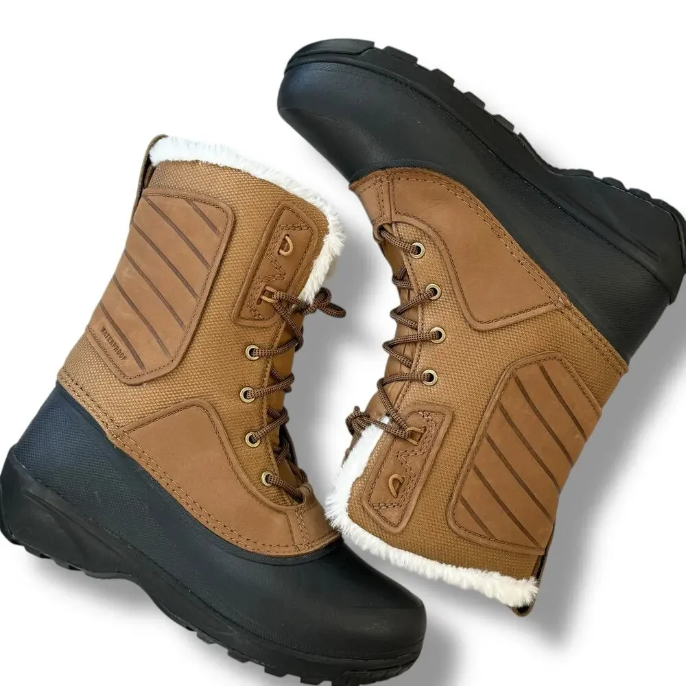The North Face Shellista IV Mid Winter Boots Women's Size 10 Waterproof Brown